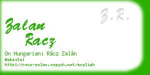 zalan racz business card